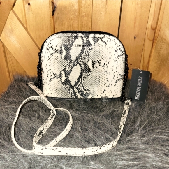 NWT Steve Madden faux snakeskin crossbody bag super cute - Picture 1 of 13
